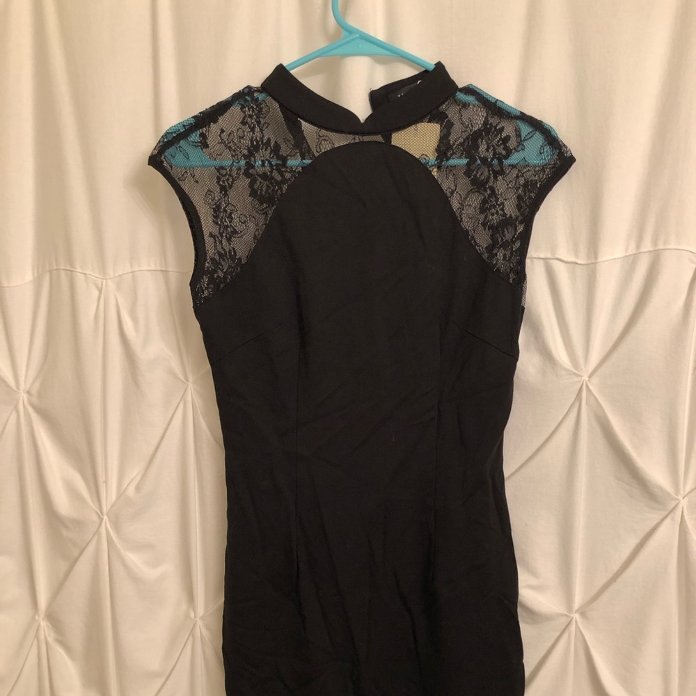 Black lace dress